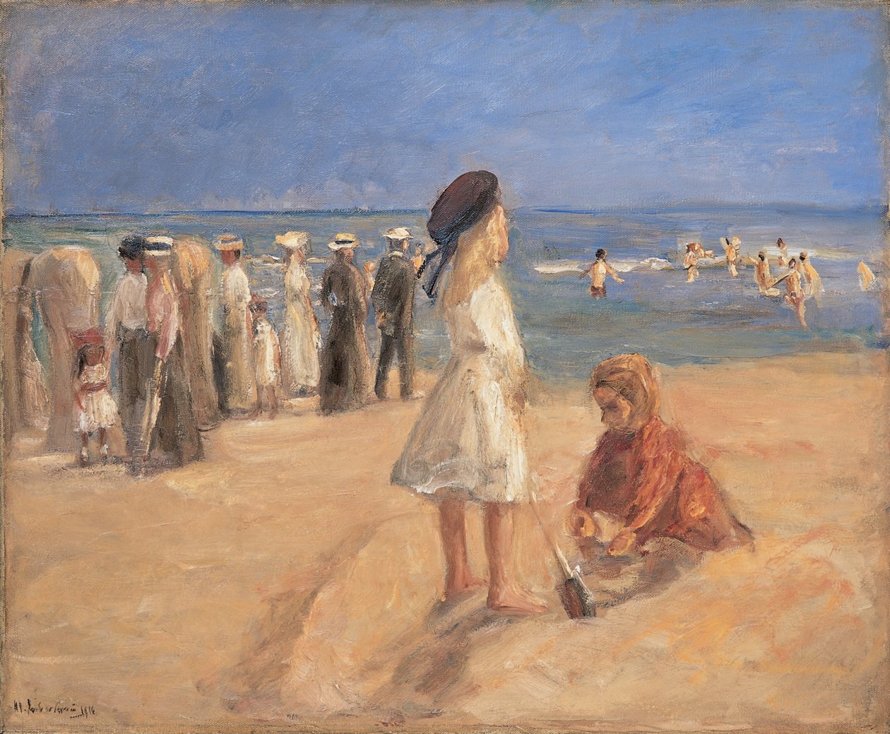 Sahil hayatı, 1916. by Max Liebermann