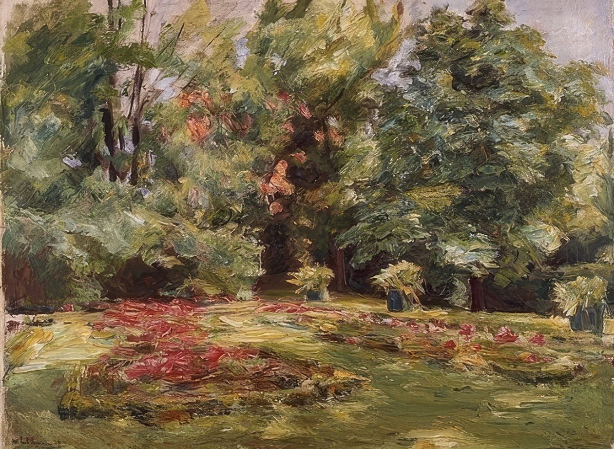 Wannsee bahçesindeki çiçek terası. 1924 by Max Liebermann