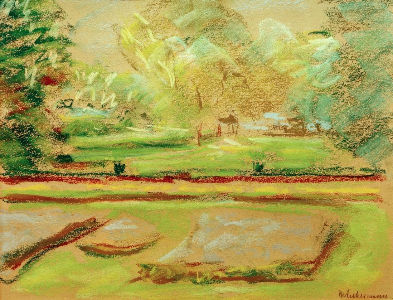 Kuzeydoğudaki çiçek terası by Max Liebermann
