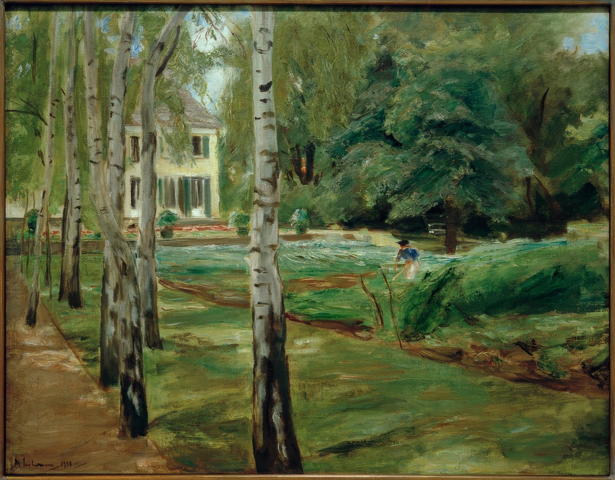 batıdaki Wannsee bahçesinde huş caddesi by Max Liebermann