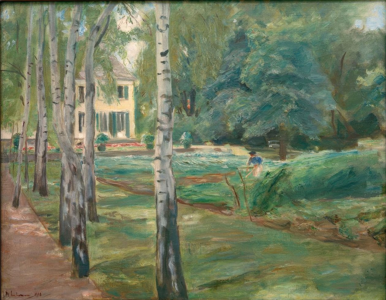 batıdaki Wannsee bahçesinde huş caddesi by Max Liebermann