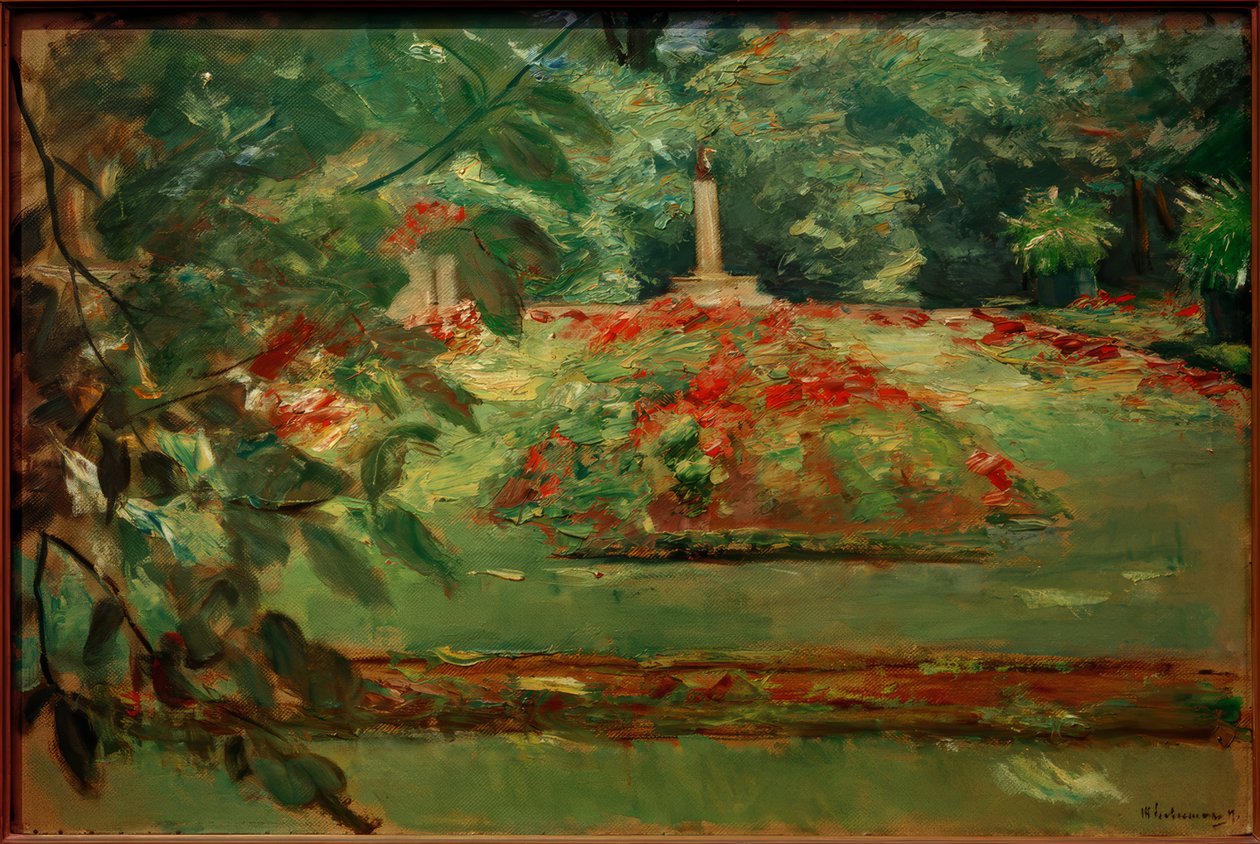 Kuzeydeki Wannsee bahçesindeki çiçek terası by Max Liebermann