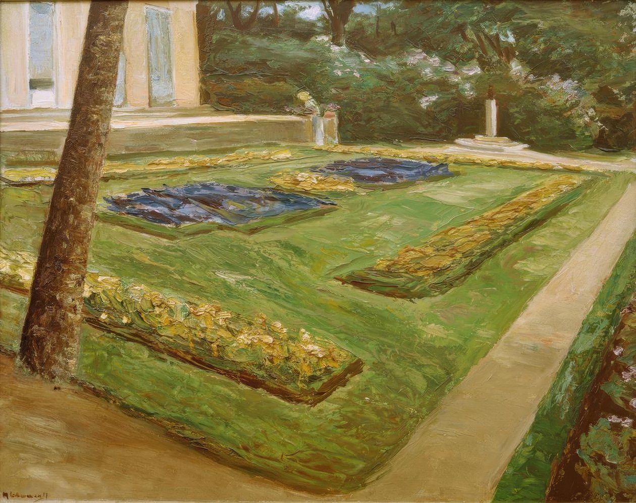Kuzeybatıdaki Wannsee bahçesindeki çiçek terası by Max Liebermann