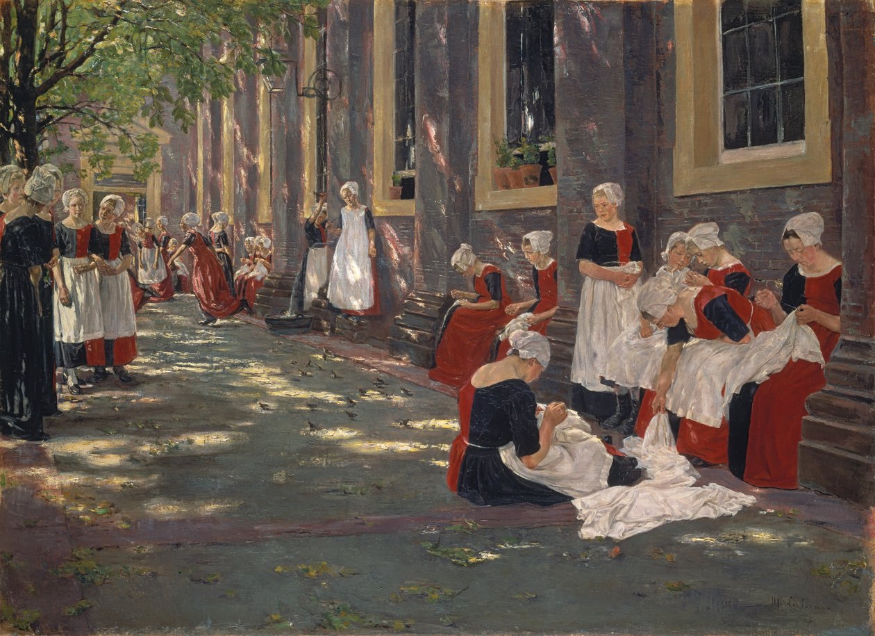 Amsterdam Yetimhanesinde Serbest Dönem by Max Liebermann