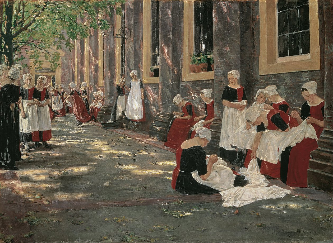 Amsterdam Yetimhanesinde Serbest Dönem by Max Liebermann