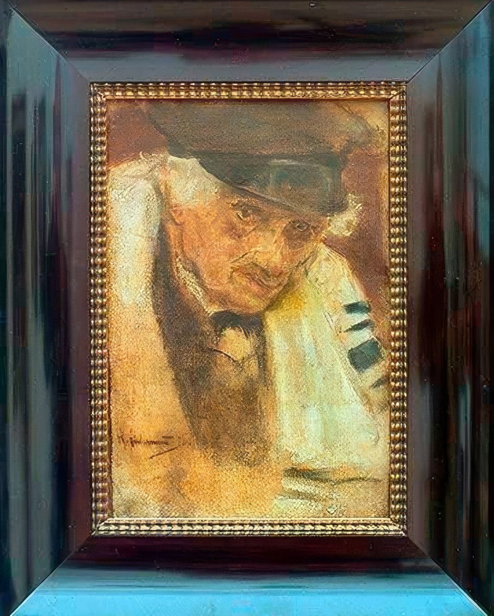 Yahudi bir dua şal by Max Liebermann