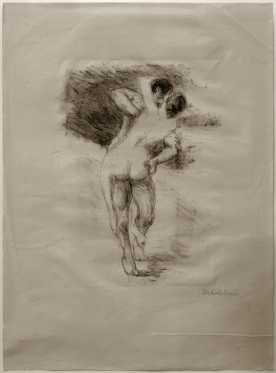 M.Liebermann, aşk sahnesi by Max Liebermann