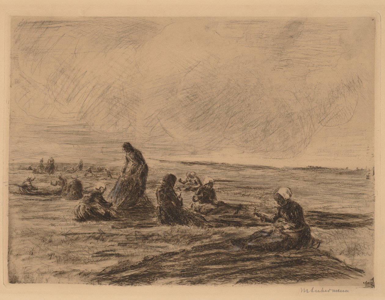 Ağları Onarmak by Max Liebermann