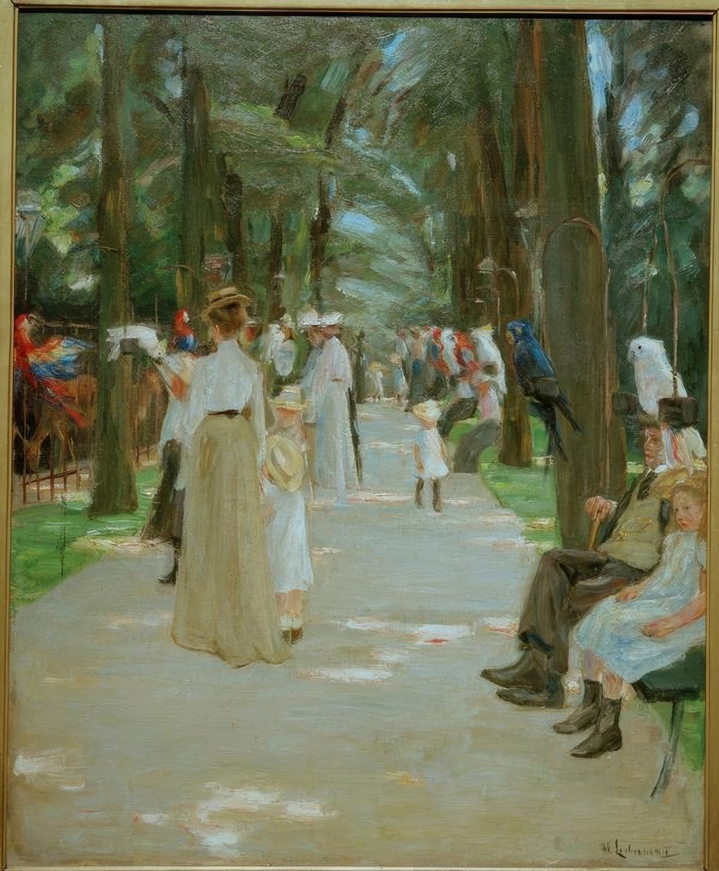 Papageienallee by Max Liebermann