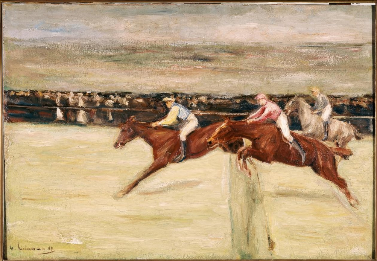 Kasabada at yarışı by Max Liebermann