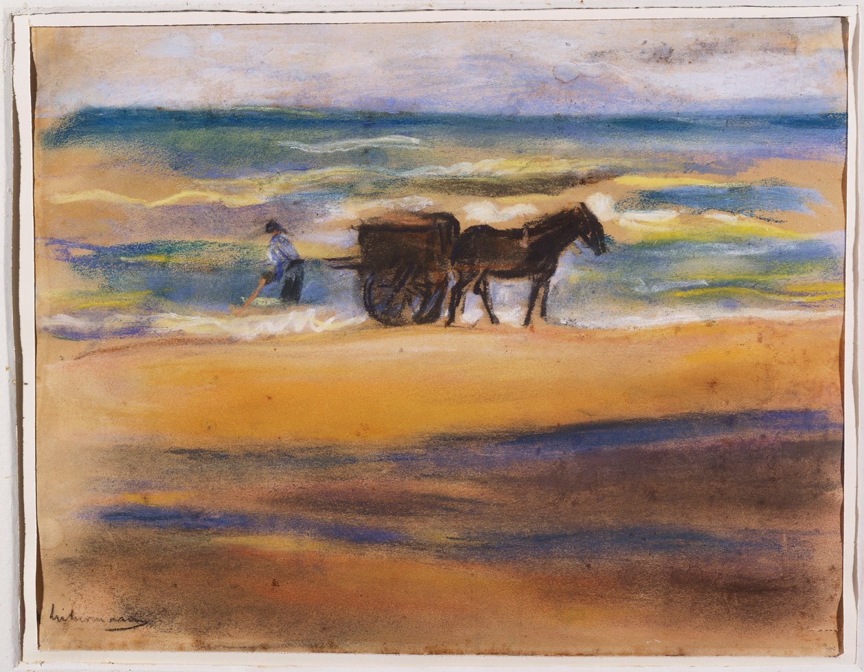 Sahilde Kabuk Arayanlar by Max Liebermann