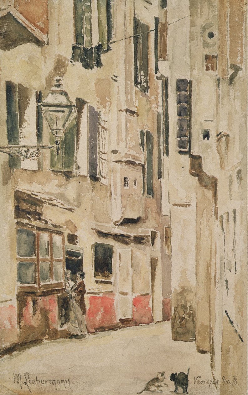 Venedik Caddesi, 1878 by Max Liebermann