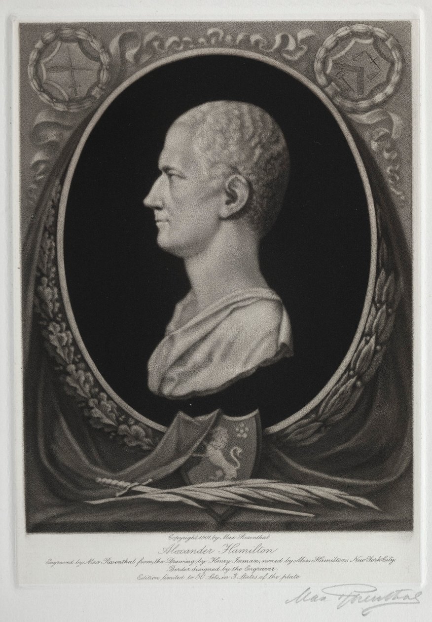 Alexander Hamilton, 1901. by Max Rosenthal