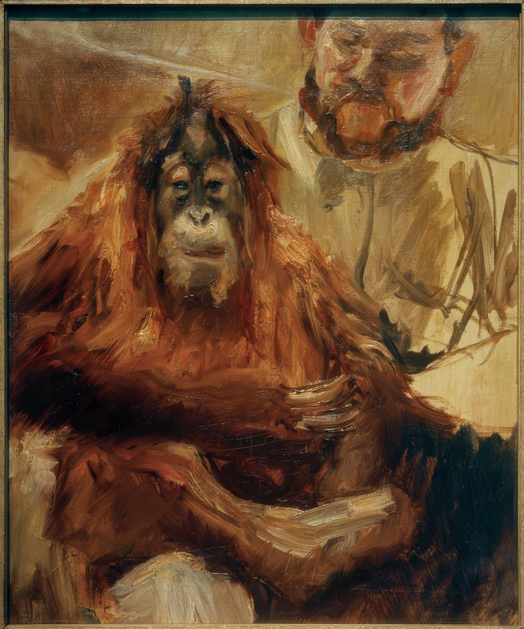 orangutan denizci ve bekçisi by Max Slevogt
