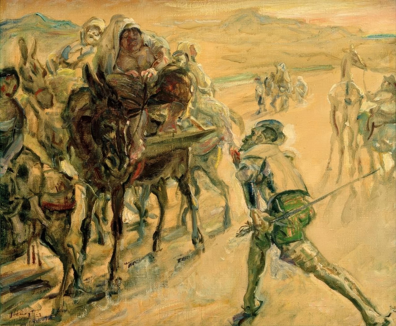 Don Kişot ve Dulcinea by Max Slevogt