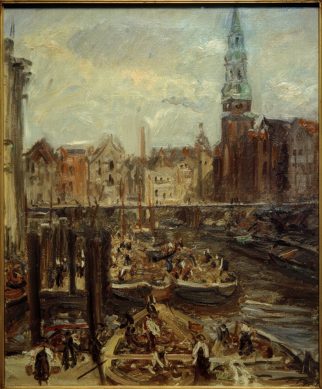 Fleet am Hopfenmarkt by Max Slevogt