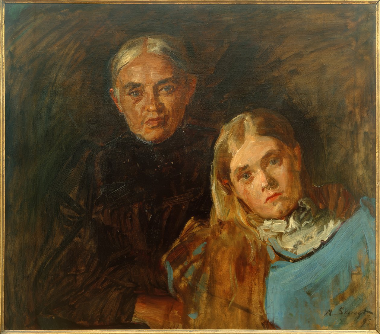 kızı ile Frau Voll by Max Slevogt
