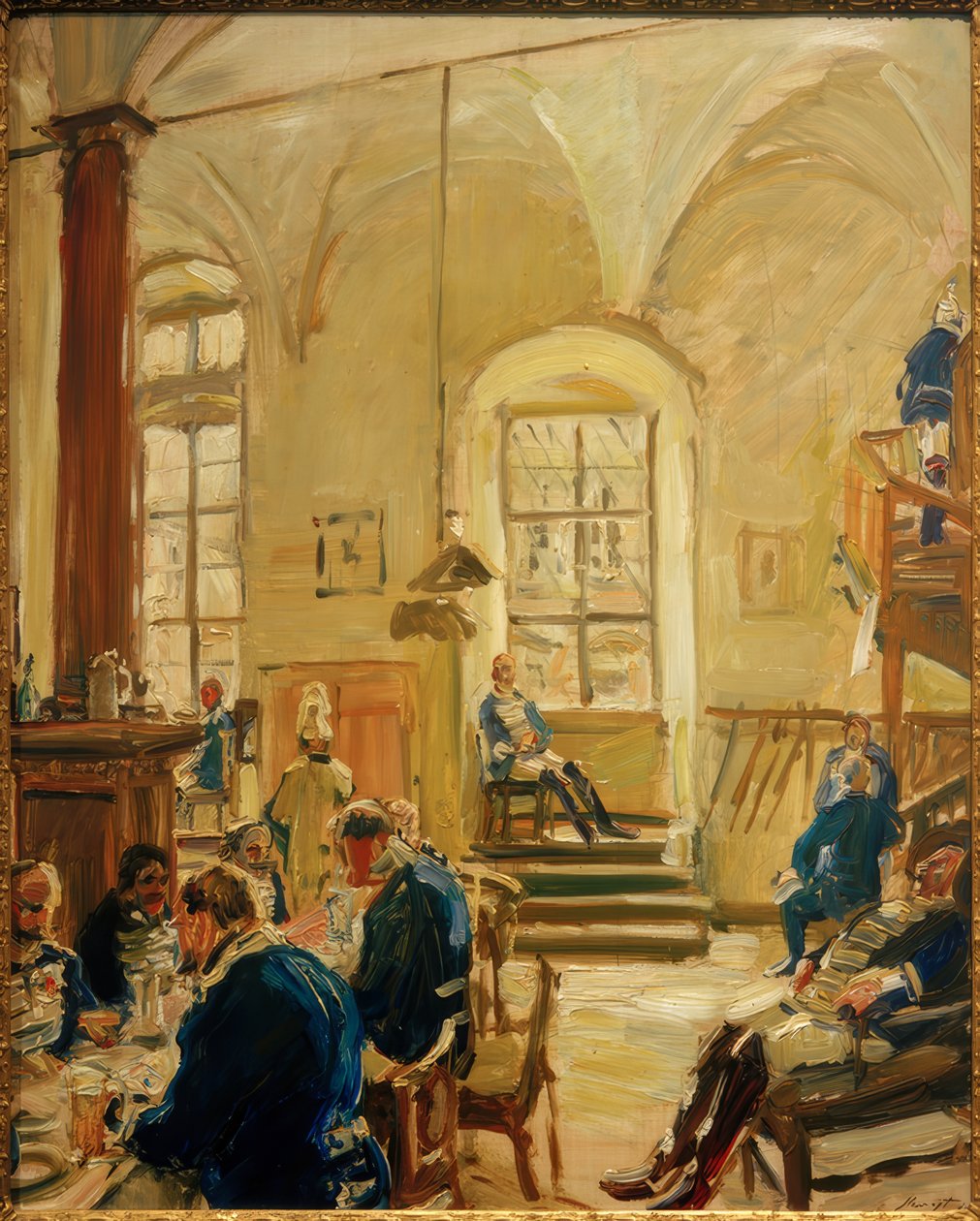 Hartschierwache by Max Slevogt