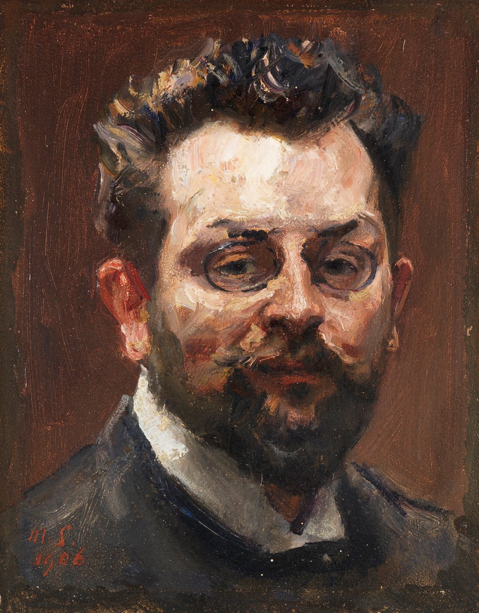 Otoportre, 1906. by Max Slevogt