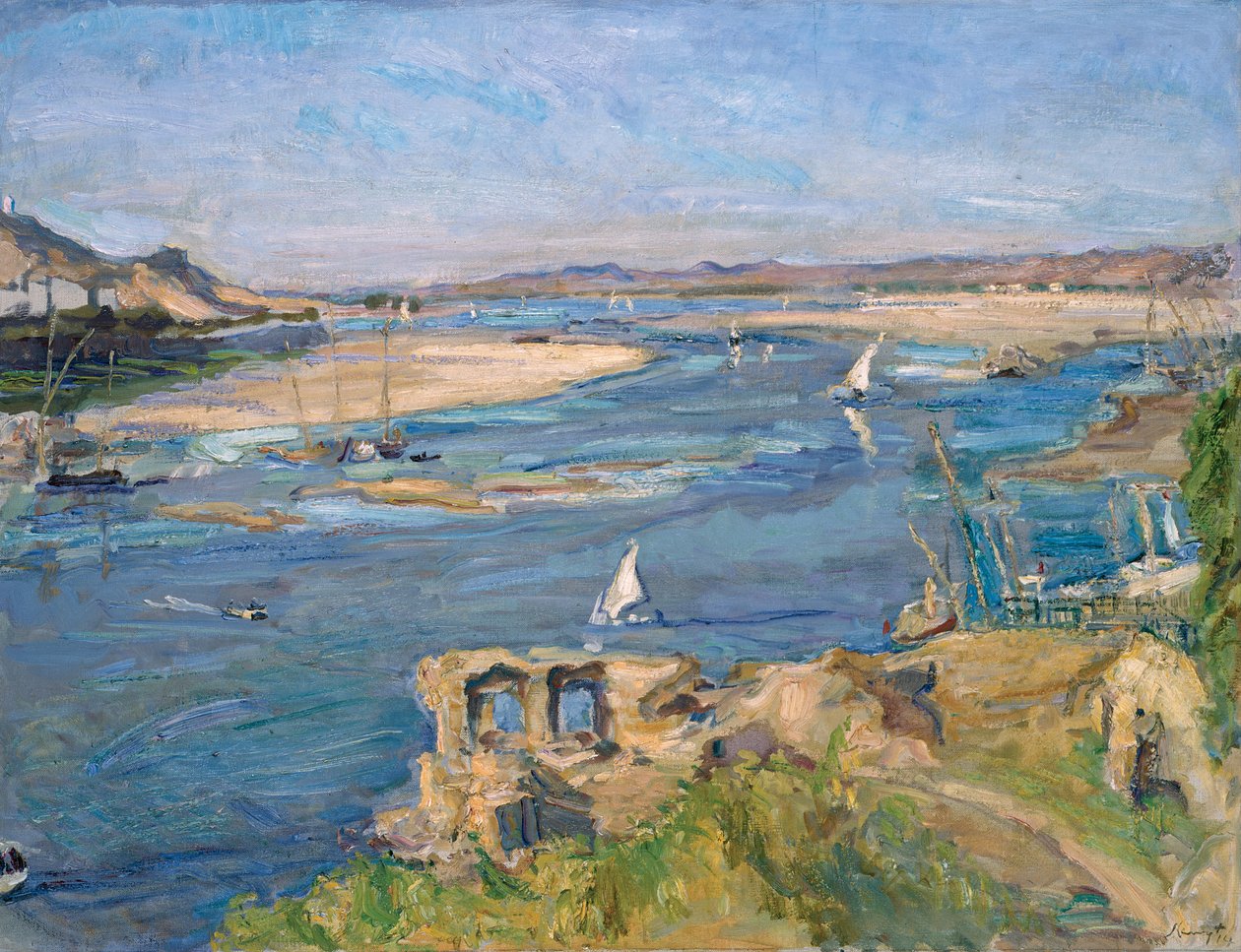 Asvan yakınlarındaki Nil, 1914 by Max Slevogt