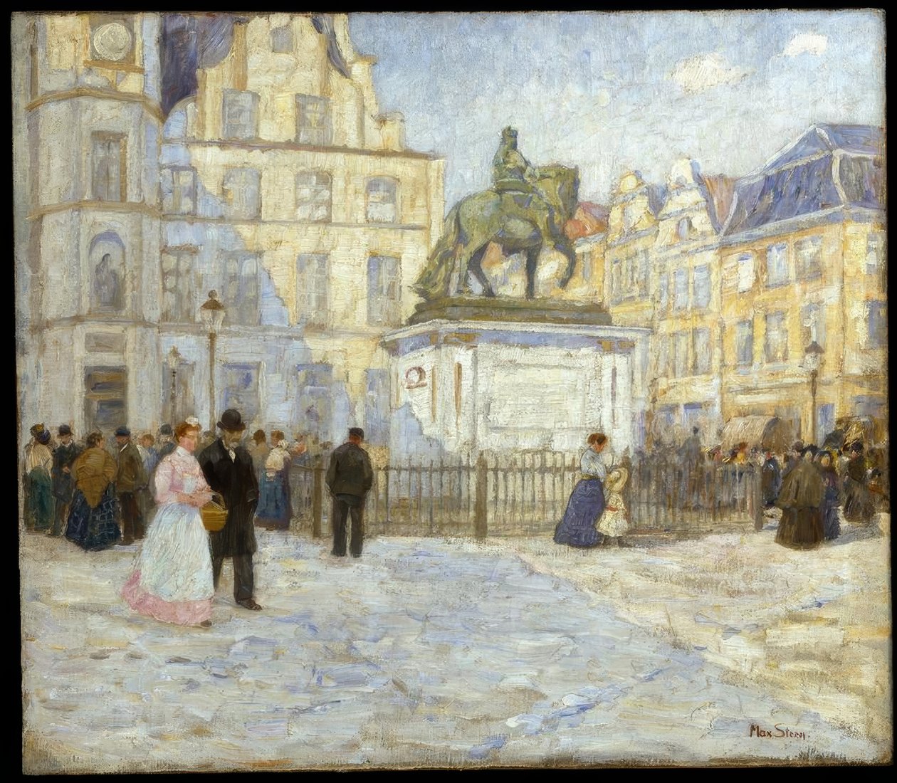 Marktplatz ve Jan Wellem by Max Stern