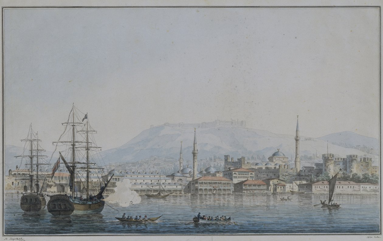 İzmir, 1820 by Maxim Nikiphorovich Vorobyev