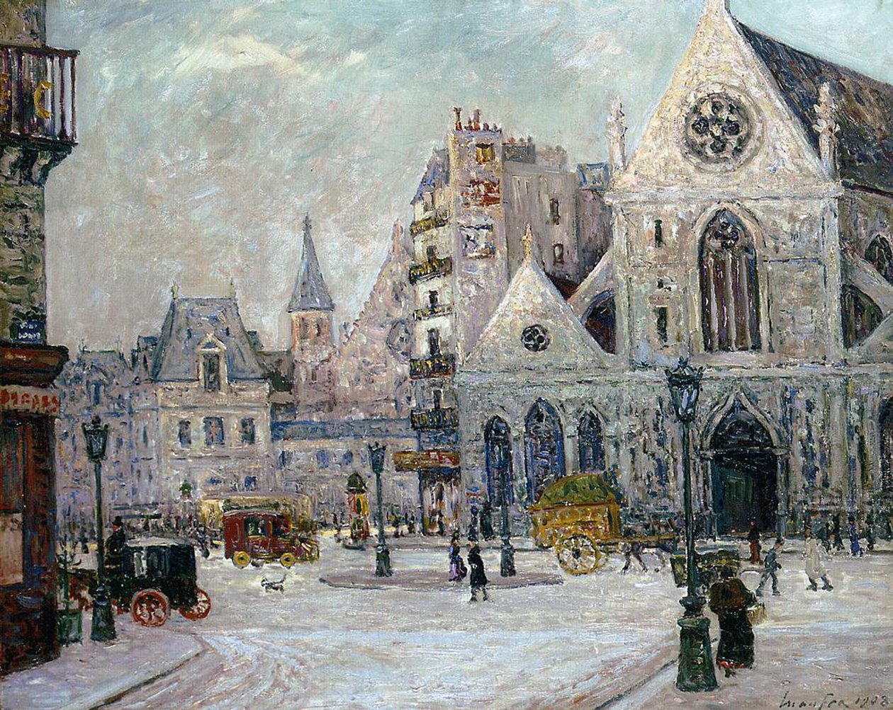 St. Nicolas-des-Champs Kilisesi, rue St. Martin, Paris, 1908 by Maxime Emile Louis Maufra
