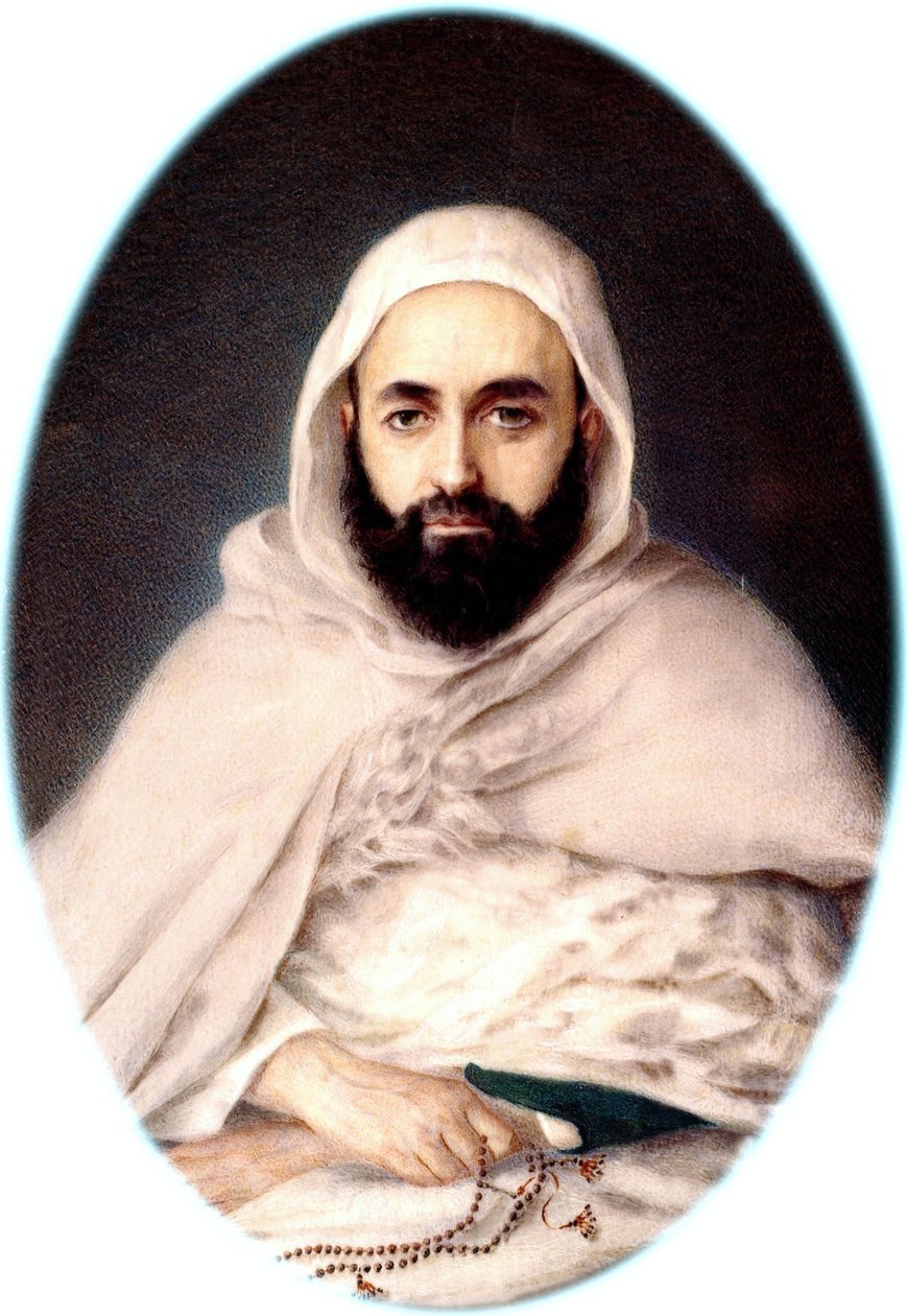 Portrait of Emir Abd-el-Kader, 1852 by Maxime David