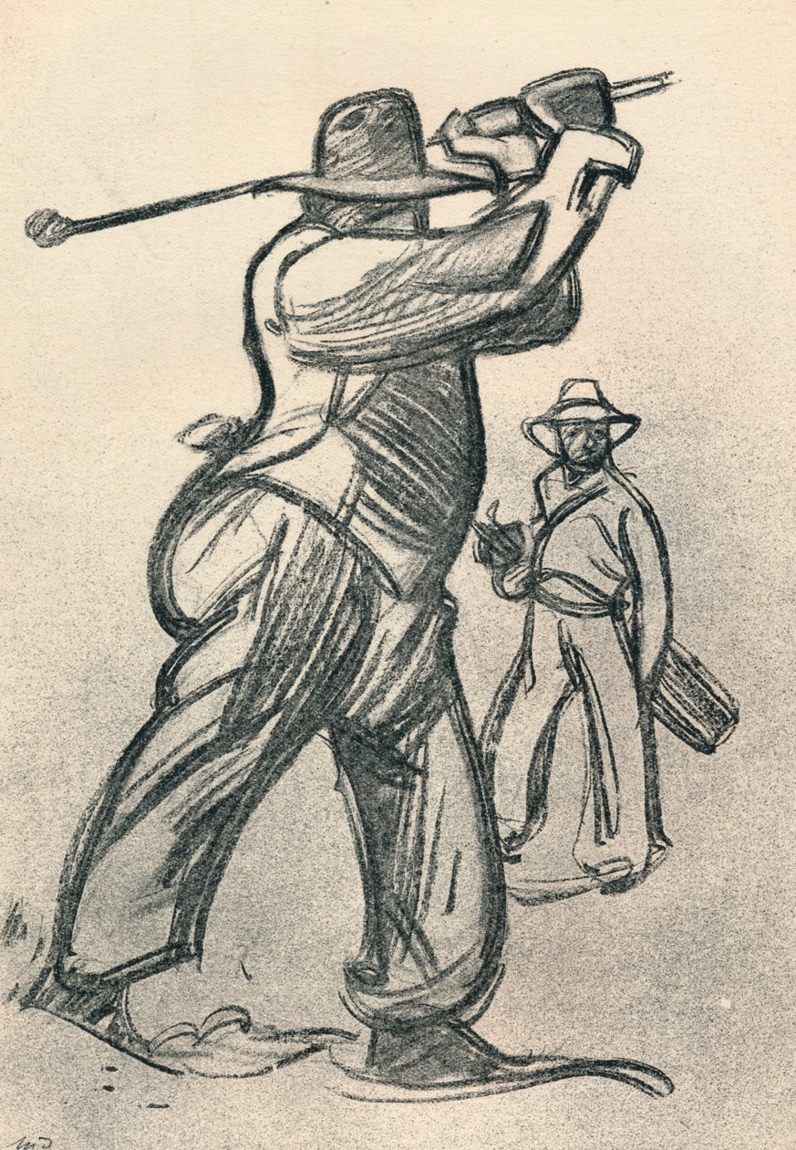 Golf Oyuncusu, c1920, 1923 by Maxime Pierre Jules Dethomas