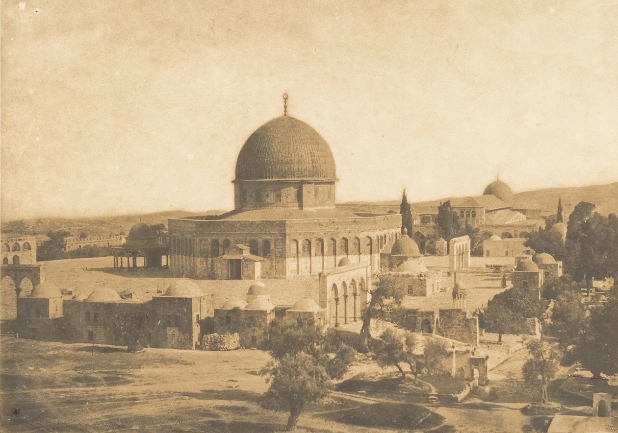 Ömer Camii, Kudüs, Ağustos 1850. by Maxime Du Camp