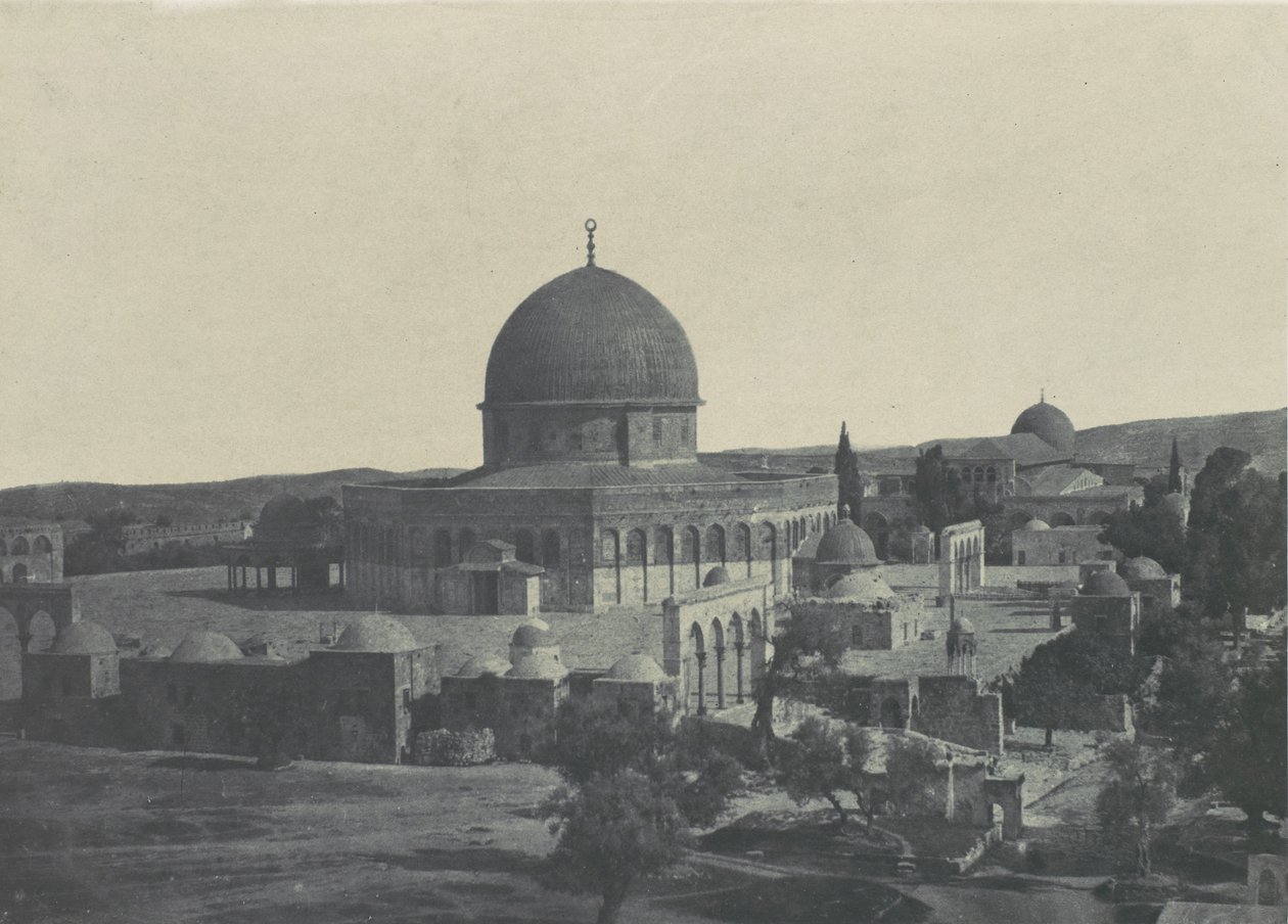 Filistin. Kudüs. Ömer Camii, 1850. by Maxime Du Camp