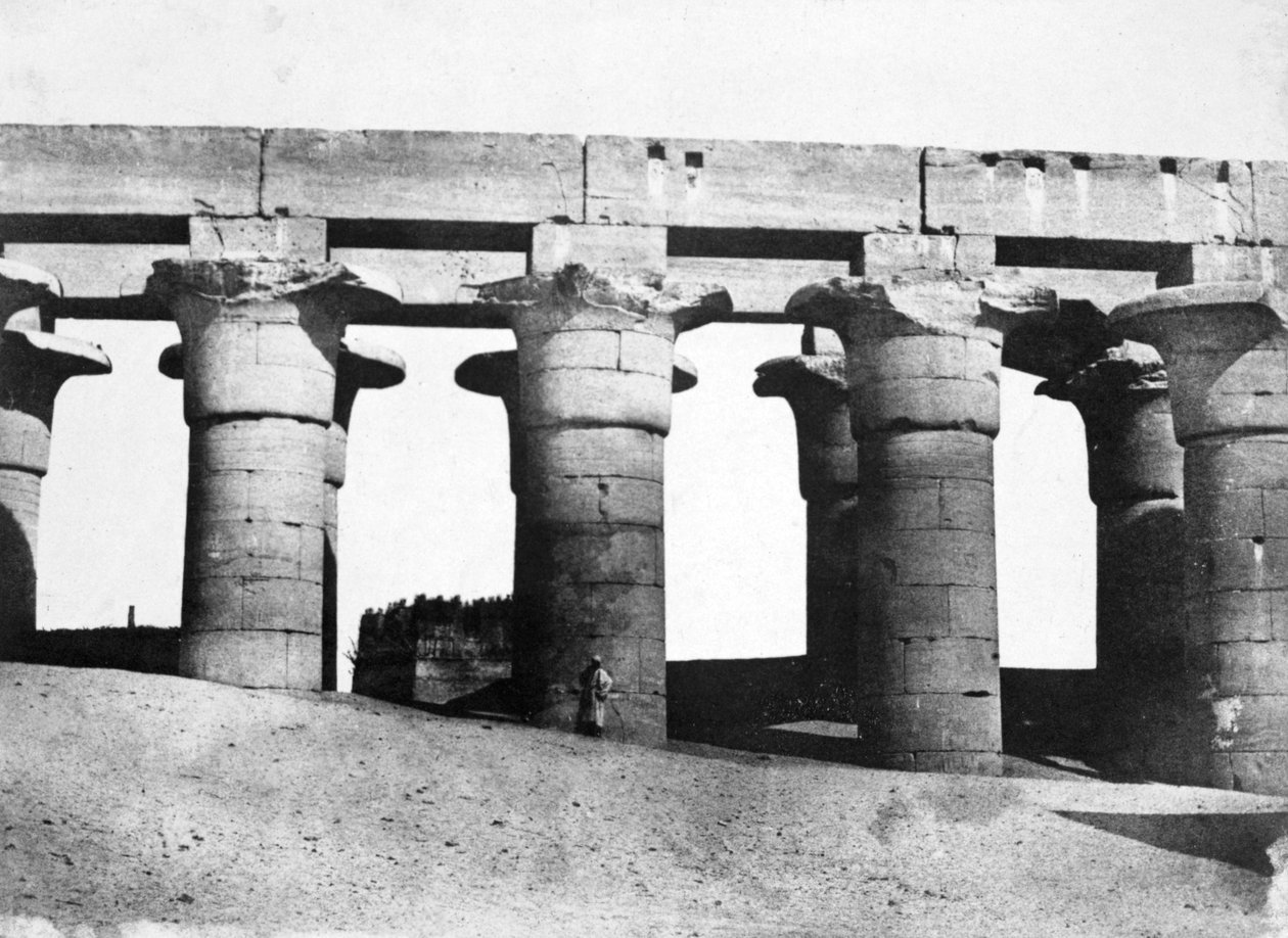 Tapınak kalıntıları, Mısır, 1852. by Maxime Du Camp