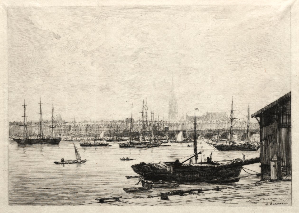 Bordo, 1866. by Maxime Lalanne