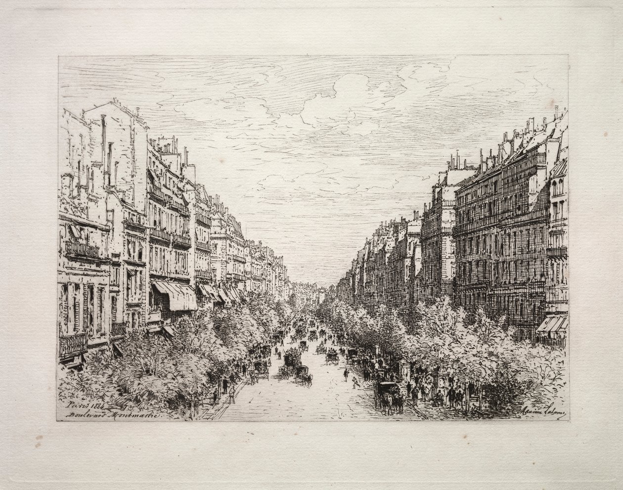 Boulevard Montmartre by Maxime Lalanne