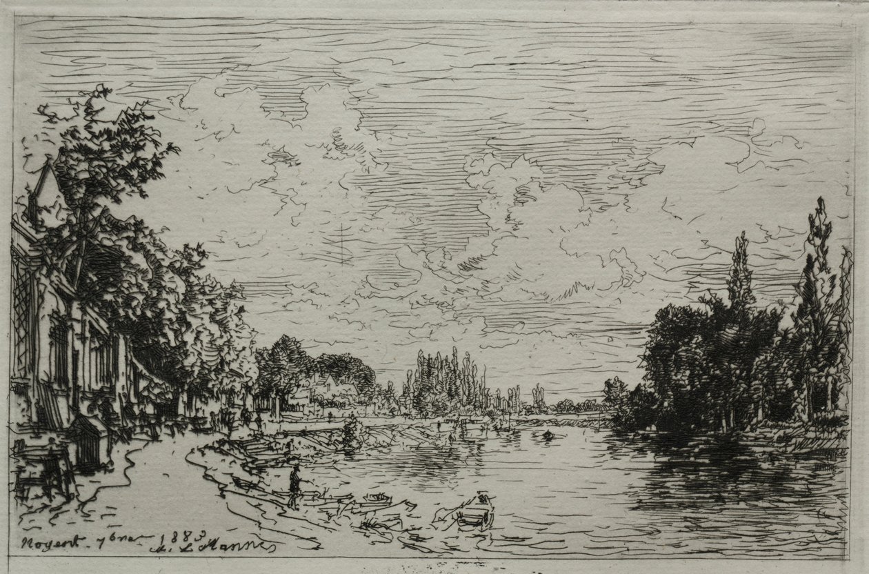 Noyant, 1883. by Maxime Lalanne