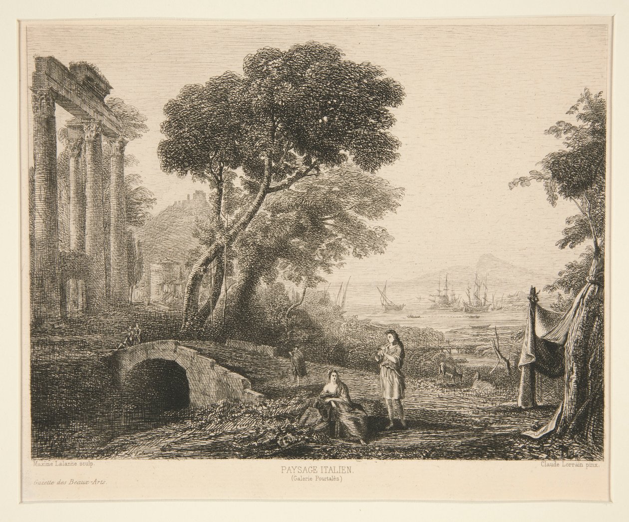 Paysage İtalyanca (İtalyan Manzarası) by Maxime Lalanne