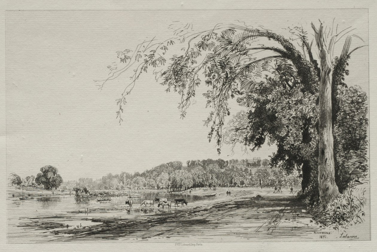 Richmond, 1871. by Maxime Lalanne