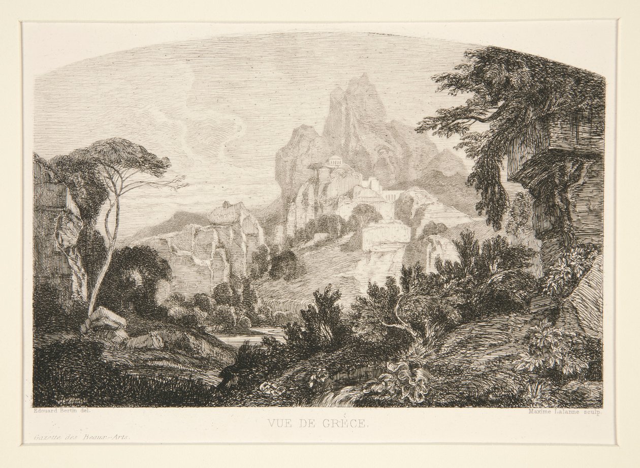 Vue de Gr?ce (Yunanistan Manzarası) by Maxime Lalanne