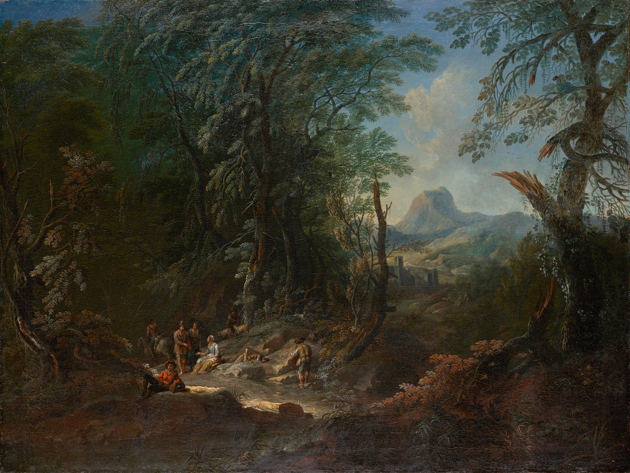 orman manzarası "sabah" by Maximilian Joseph Schinnagl