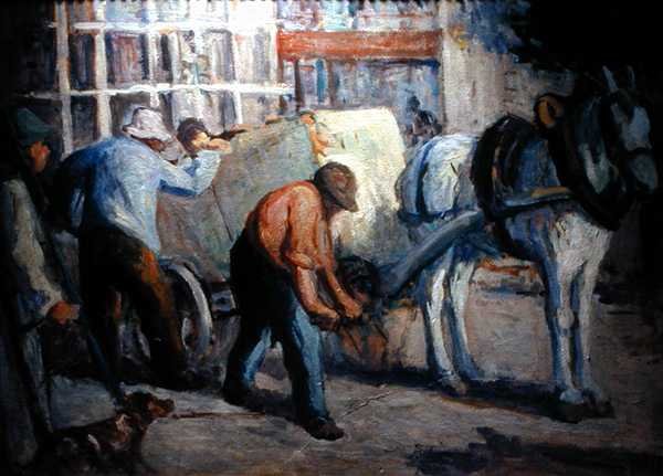 Dray (tuval üzerine yağlı boya) by Maximilien Luce