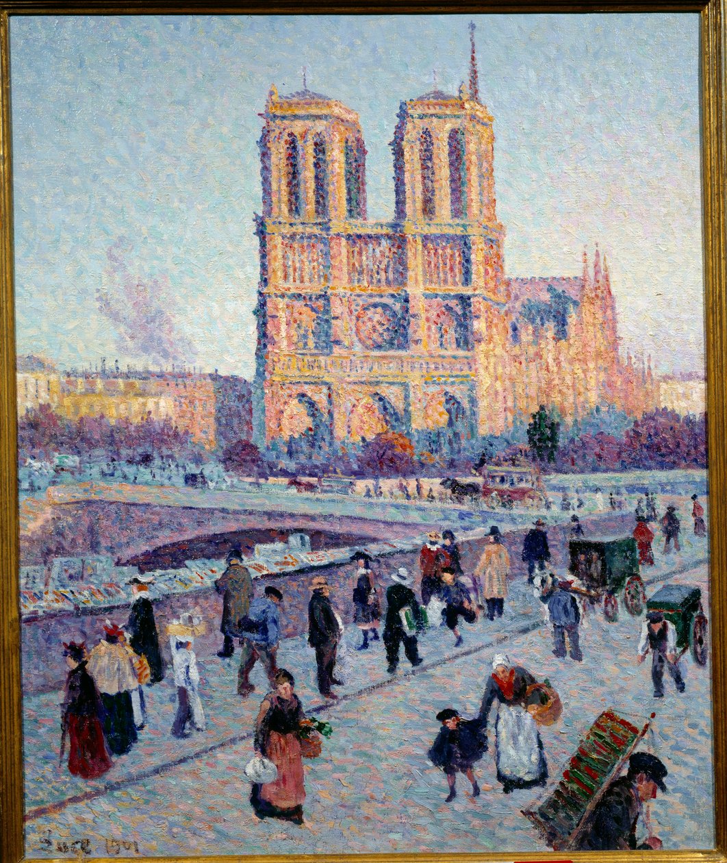 Quai Saint Michel ve Notre Dame by Maximilien Luce