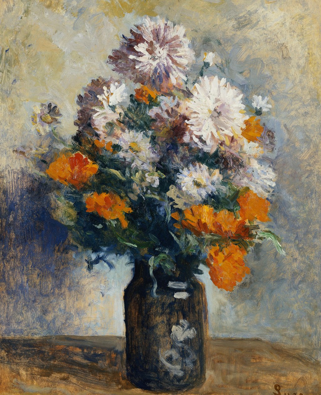 Vazo de Dahlias, by Maximilien Luce