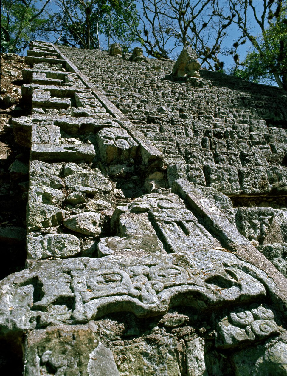 Hiyeroglif Merdivenin Görünümü, MS 743 by Mayan