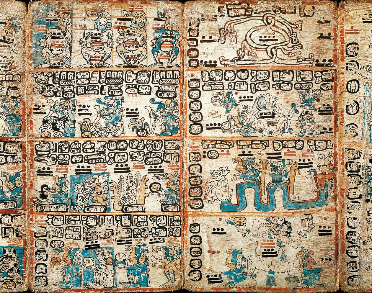 Madrid Kodeksi, boyalı minyatürler by Mayan Mayan