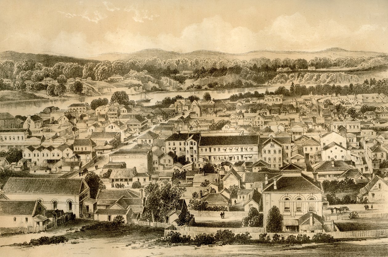 Brisbane, Queensland, Avustralya, 1879 by McFarlane and Erskine