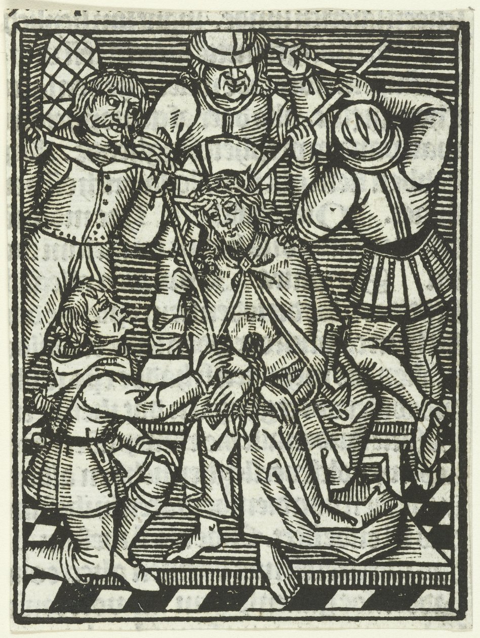 Dikenlerin Taçlanması by Meester van de Delbecq Schreiber Passie (attributed to)