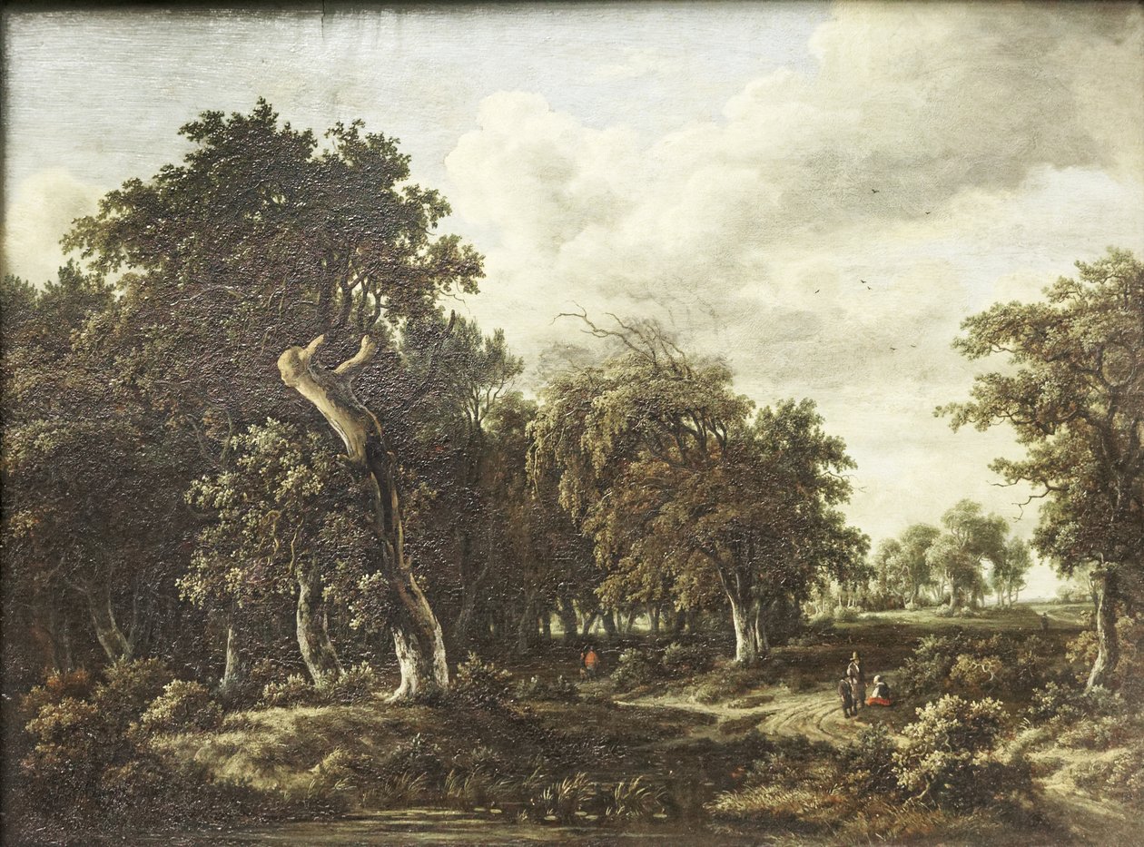 meşe ormanı by Meindert Hobbema