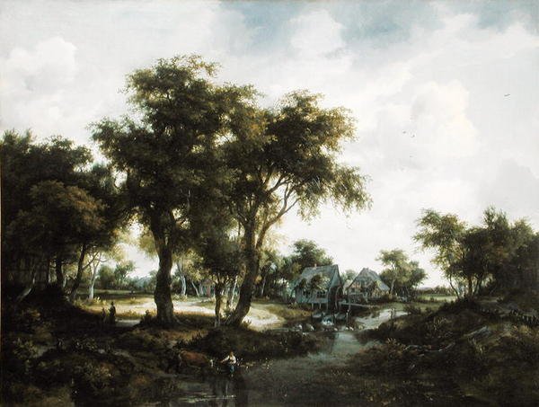 Su Değirmeni by Meindert Hobbema