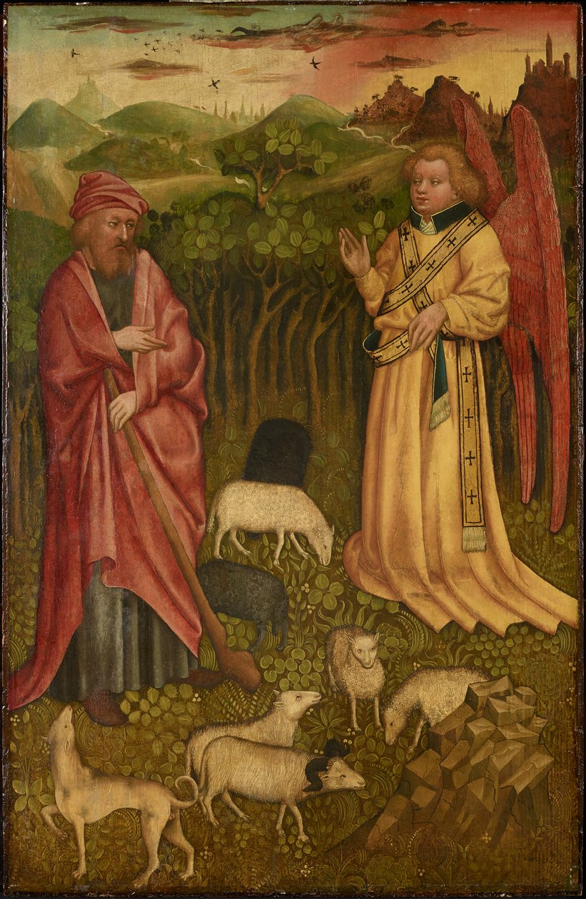 Meleğin Joachim'e mesajı by Meister des Albrechtsaltars