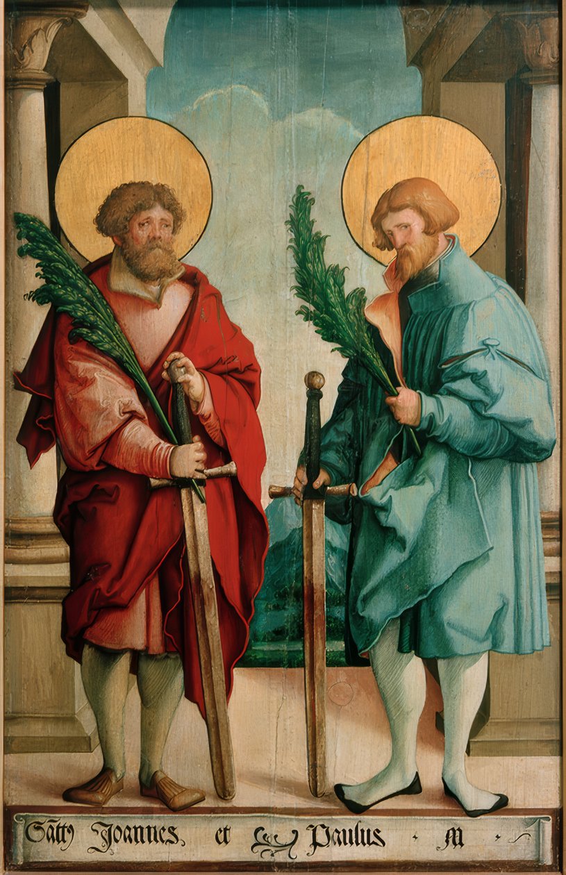 Kutsal şehitler John ve Paul by Meister von Messkirch